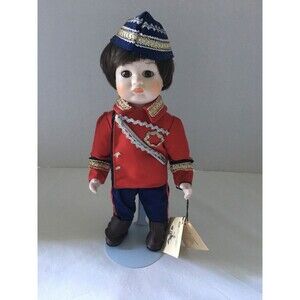 Vintage Victoria Collectibles Porcelain Bisque Boy Doll 9 1/2" Tall WithTags